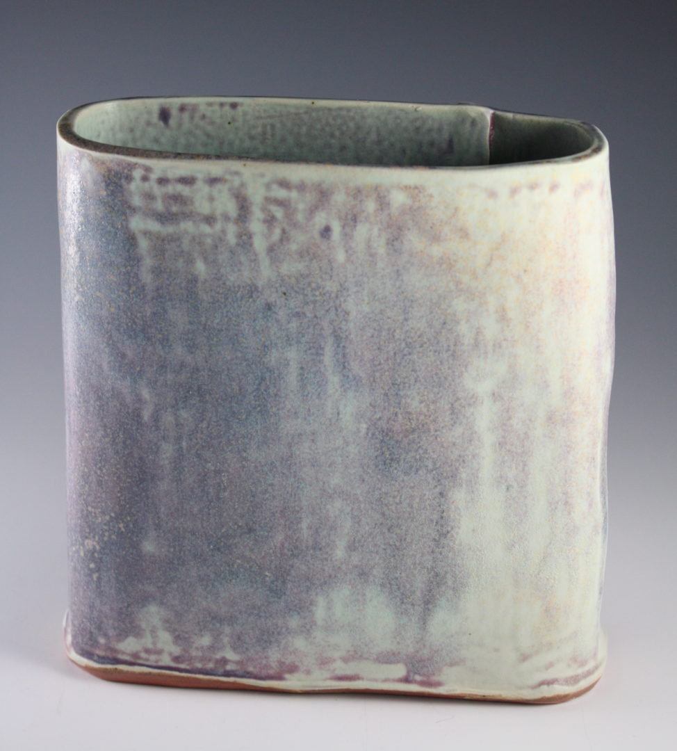 Hand-Built Narrow Vase - Salt-Fired Ceramic, Cone 10, in Vases & Vessels